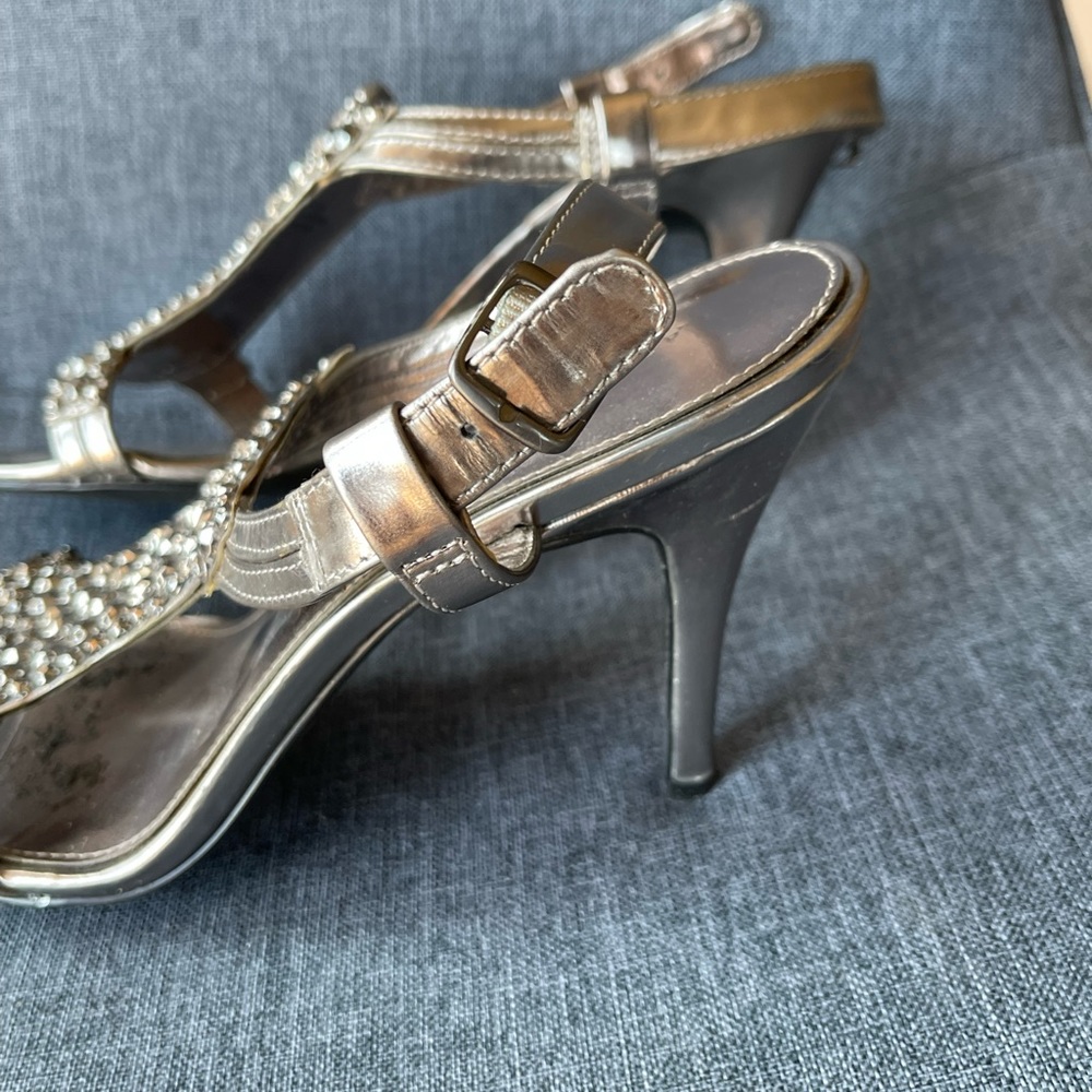Silver Alfani Heels